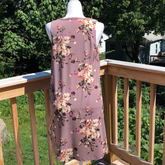 Socialite purple floral dress - Picture 4 of 4